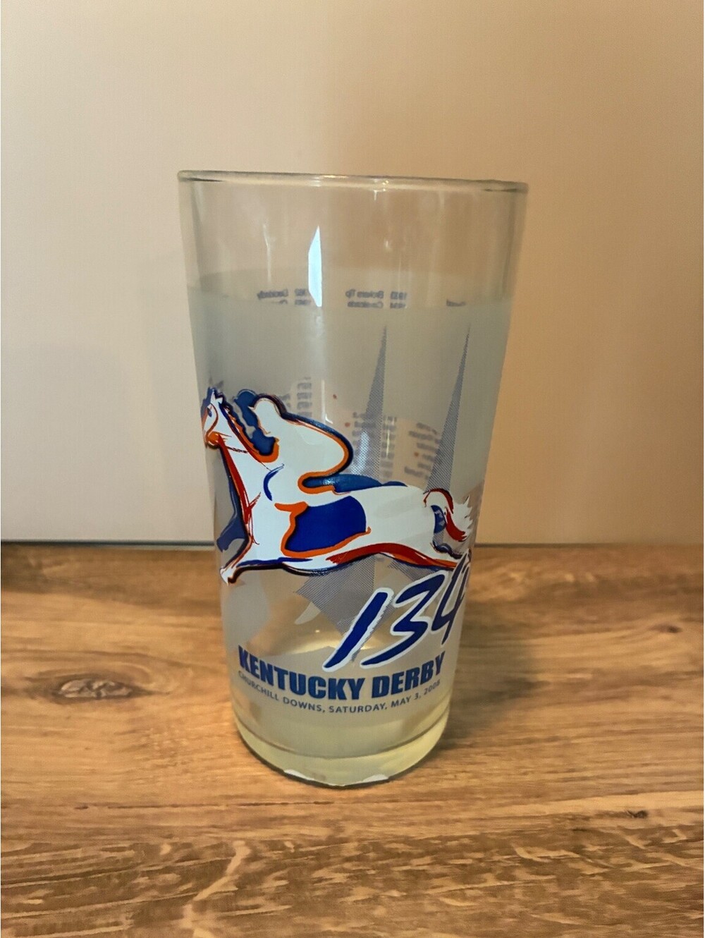 134th Kentucky Derby 2008 Mint Julep Glass Official Churchill Downs Collector